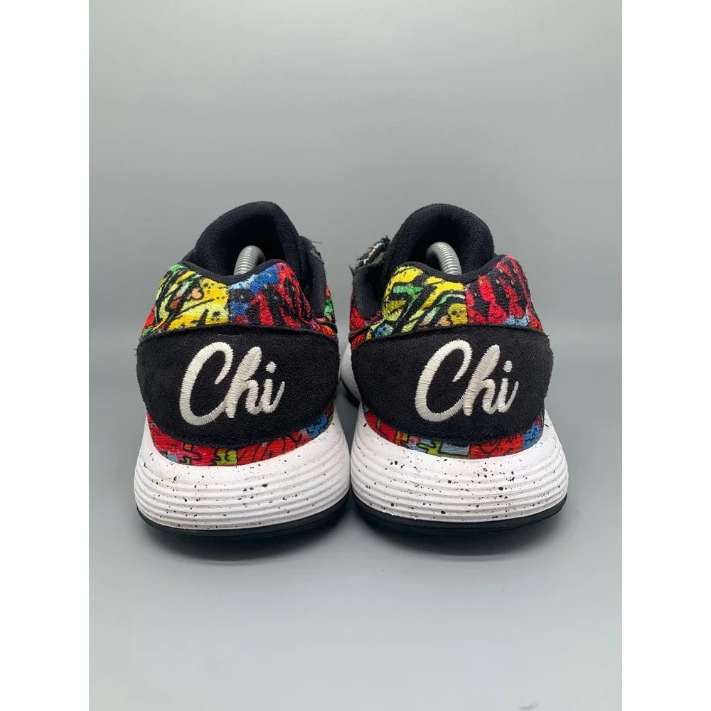 Nike Hyperdunk 2017 Low‎ Chicago Graffiti Shoes AH9055-001 Men's Sz 10.5